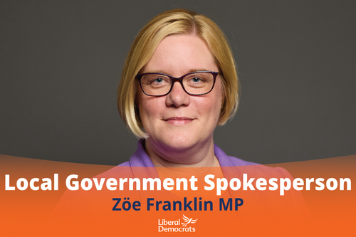 Guildford MP Zöe Franklin appointed Liberal Democrat Spokesperson for Local Government
