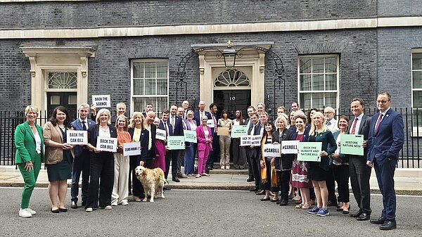 Climate and Nature petition submission to Downing Street with other MP's